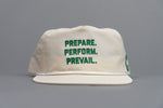 Load image into Gallery viewer, Off White Prepare. Perform. Prevail. Performance Nylon Snapback