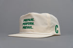 Load image into Gallery viewer, Off White Prepare. Perform. Prevail. Performance Nylon Snapback