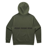 Load image into Gallery viewer, DUSK GREEN COMBVT HOODED SWEATSHIRT