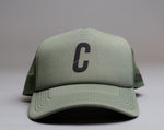 Load image into Gallery viewer, Combvt™ C Logo Military Green Trucker Hat
