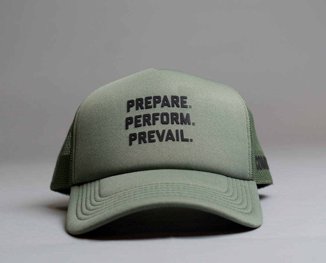 Combvt™ Motto Military Green Trucker Hat