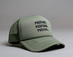 Load image into Gallery viewer, Combvt™ Motto Military Green Trucker Hat
