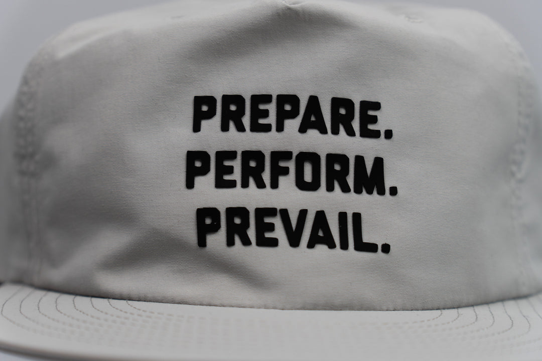 Wolf Grey Prepare. Perform. Prevail. Performance Nylon Snapback