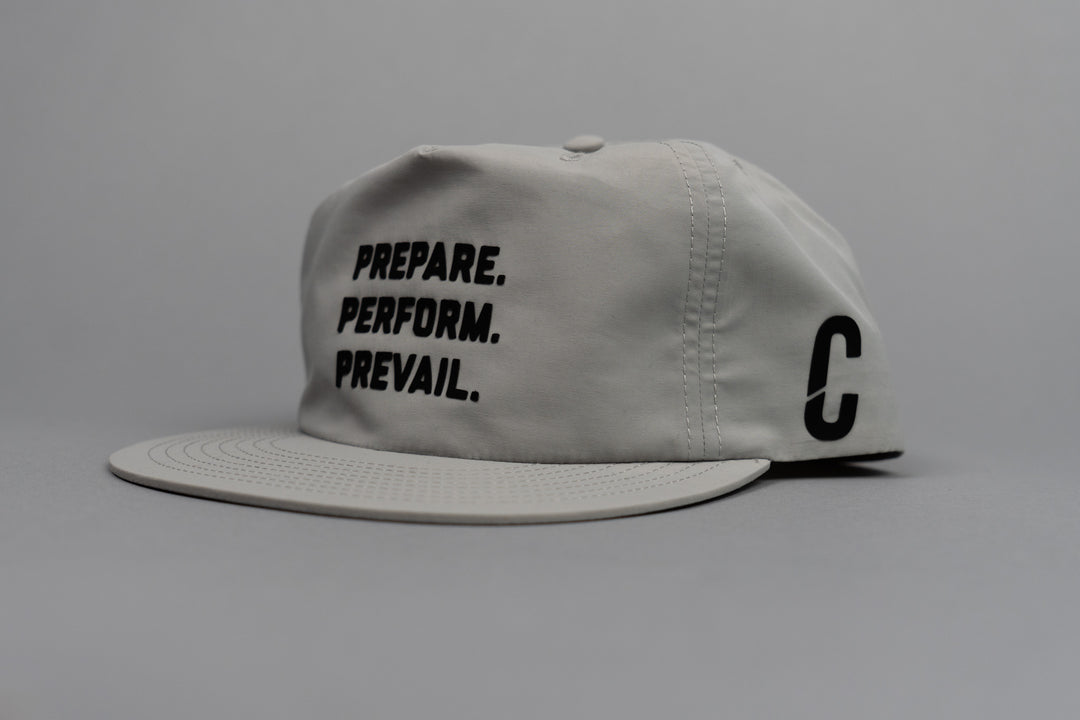 Wolf Grey Prepare. Perform. Prevail. Performance Nylon Snapback