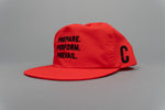 Load image into Gallery viewer, Fire Prepare. Perform. Prevail. Performance Nylon Snapback
