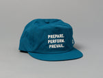 Load image into Gallery viewer, Aqua Prepare. Perform. Prevail. Performance Nylon Snapback
