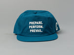 Load image into Gallery viewer, Aqua Prepare. Perform. Prevail. Performance Nylon Snapback
