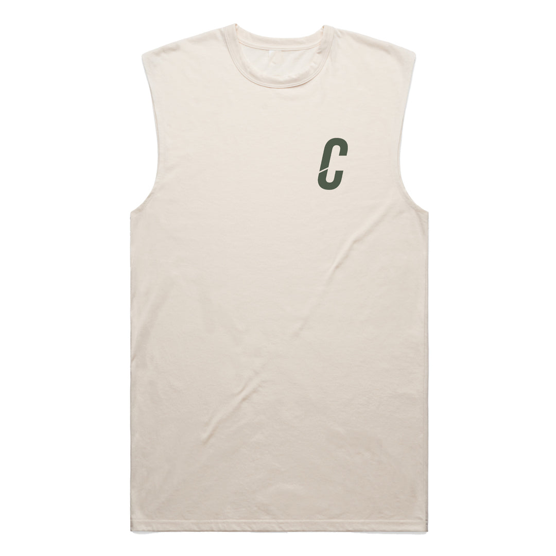 DUSK GREEN OFF WHITE COMBVT TANK