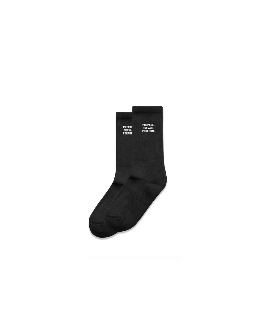 3 P's Black Socks (2 Pairs)